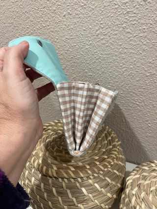 Cartera monedero pana hecha a mano