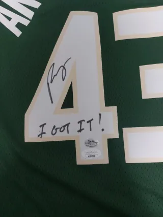 Camiseta Thanasis Antetokounmpo 43 Firmada