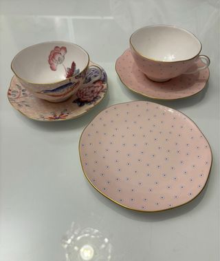 Coppia di set da tè inglesi