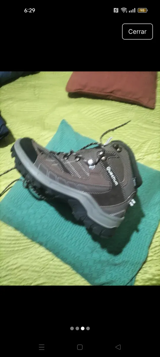 Botas Quechua Talla 40 Marrón/Gris