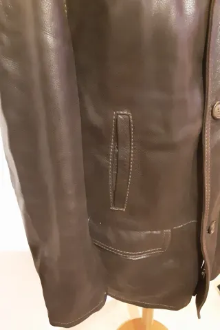 Giaccone uomo vera pelle Combipel marrone