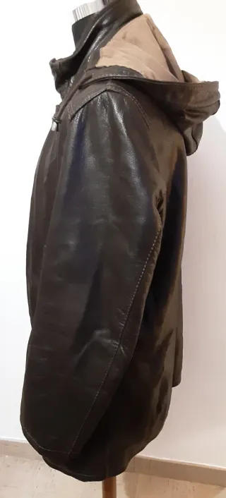 Giaccone uomo vera pelle Combipel marrone