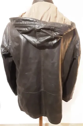 Giaccone uomo vera pelle Combipel marrone