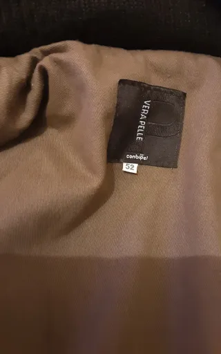 Giaccone uomo vera pelle Combipel marrone