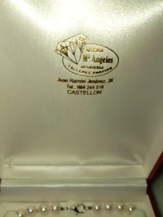 Collar Perlas Blanco