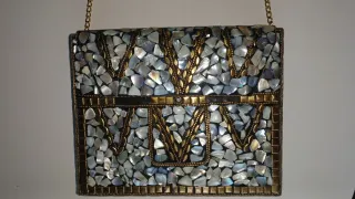 Bolso fiesta exótico con cadena