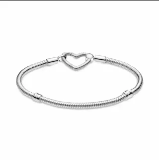 Pulsera Pandora Cierre Corazón Plata 925
