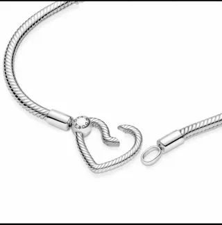 Pulsera Pandora Cierre Corazón Plata 925