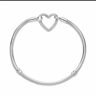 Pulsera Pandora Cierre Corazón Plata 925