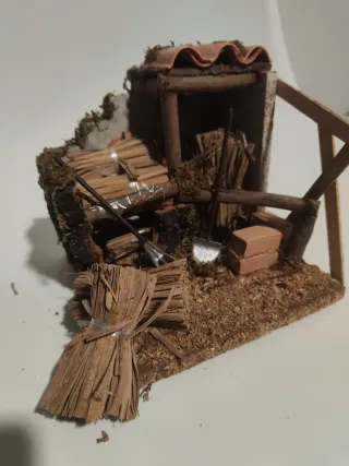 Caseta de leña para Belén