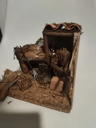 Caseta de leña para Belén