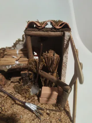 Caseta de leña para Belén