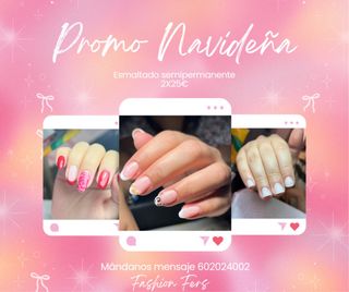 Promoción navideña uñas