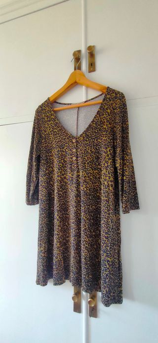 Vestido estampado leopardo Pull&Bear