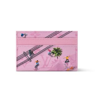 Porta carte Louis Vuitton rosa