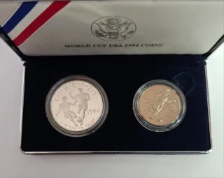 Set 2 Monete USA World Cup 1994