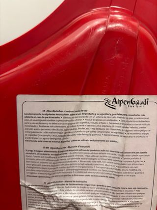 Trineo Rojo para Nieve - Envío 24 horas