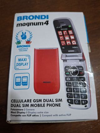 Brondi Magnum 4 Cellulare Dual Sim Rosso/Argento