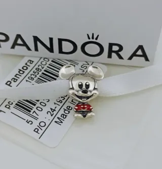 Pandora Charm Mickey Mouse Pantalones Rojos.