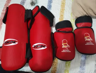 Protecciones Judo/Jiu-Jitsu Rojo y color azul