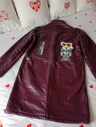 Abrigo Karl Lagerfeld Morado