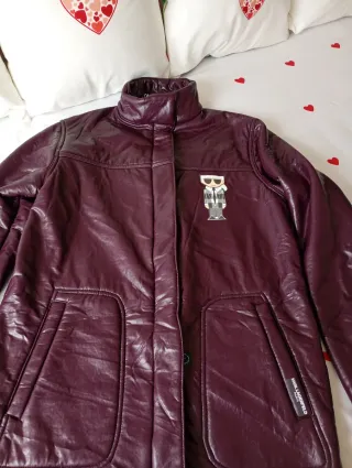 Abrigo Karl Lagerfeld Morado