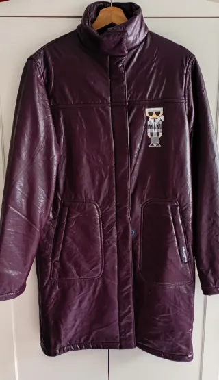 Abrigo Karl Lagerfeld Morado