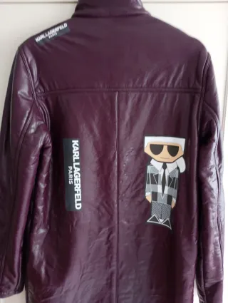 Abrigo Karl Lagerfeld Morado