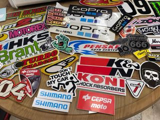 Lote Pegatinas Motos Carreras