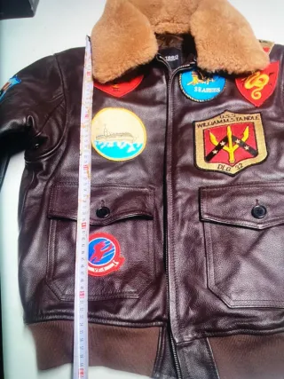 Chaqueta de piel Reed Top Gun M