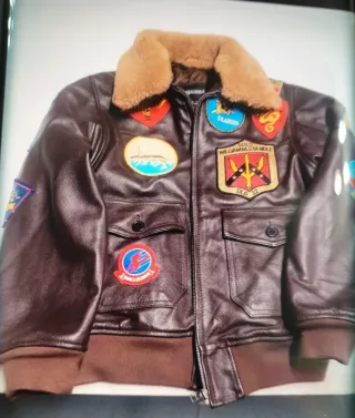 Chaqueta de piel Reed Top Gun M