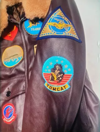 Chaqueta de piel Reed Top Gun M