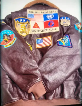 Chaqueta de piel Reed Top Gun M