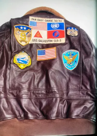 Chaqueta de piel Reed Top Gun M