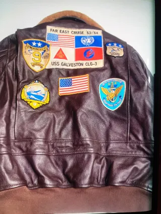 Chaqueta de piel Reed Top Gun M