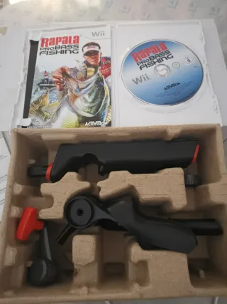 Rapala Pro Bass Fishing Wii + Caña