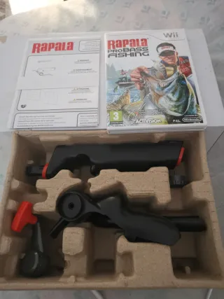 Rapala Pro Bass Fishing Wii + Caña
