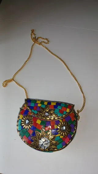 Bolso fiesta exótico mosaico