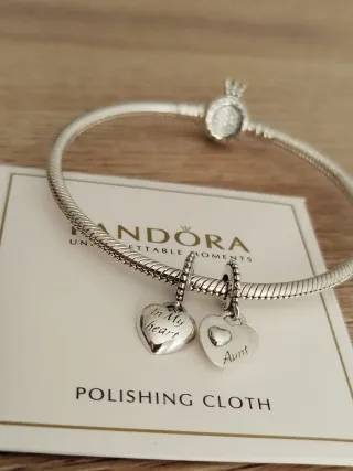 Charms Colgantes Dobles Corazones Tía y Sobrina