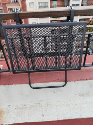 Mesa plegable barandilla terraza balcón metal