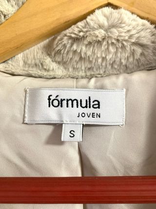 Abrigo pelo FÓRMULA JOVEN Talla S