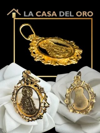 Colgante Virgen del Rocío Oro 18kt