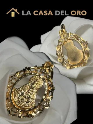 Colgante Virgen del Rocío Oro 18kt