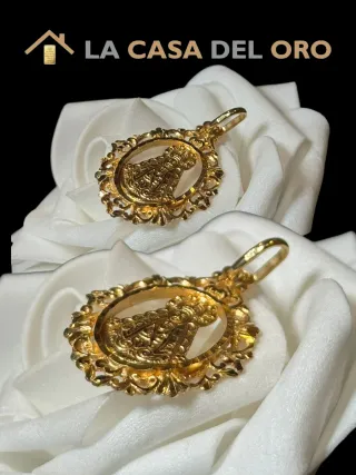 Colgante Virgen del Rocío Oro 18kt