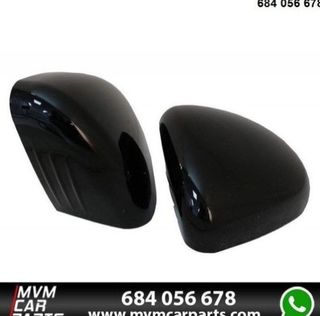 Carcasas de espejo retrovisor en Negro Brillo para