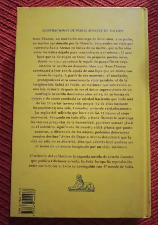 El misterio del solitario - Libro