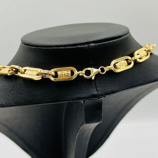 CADENA FORZADA GRECA, Hueca. Oro 18k