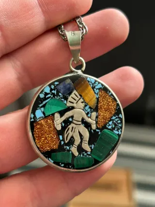 Colgante Inca de plata 925