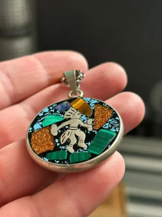 Colgante Inca de plata 925