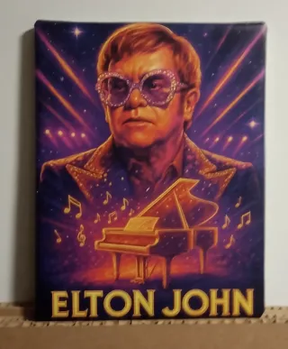Cuadro Elton John Piano